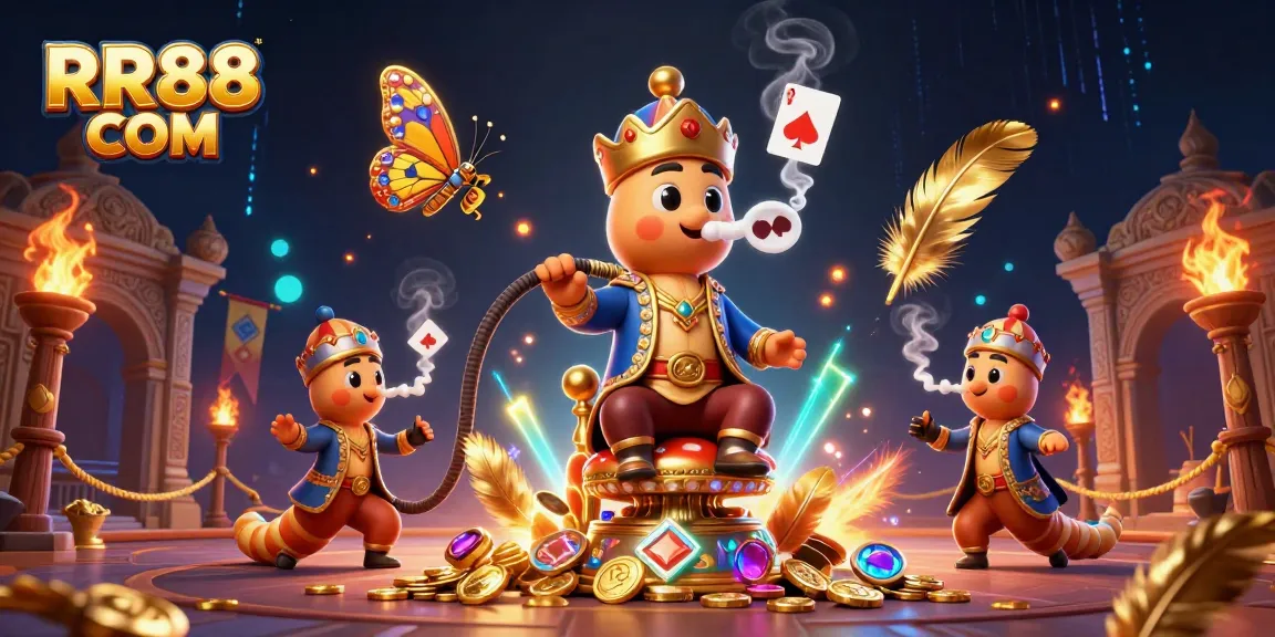 Experience thrilling gameplay at RR88 COM with a vibrant casino scene showcasing dynamic elements and characters.