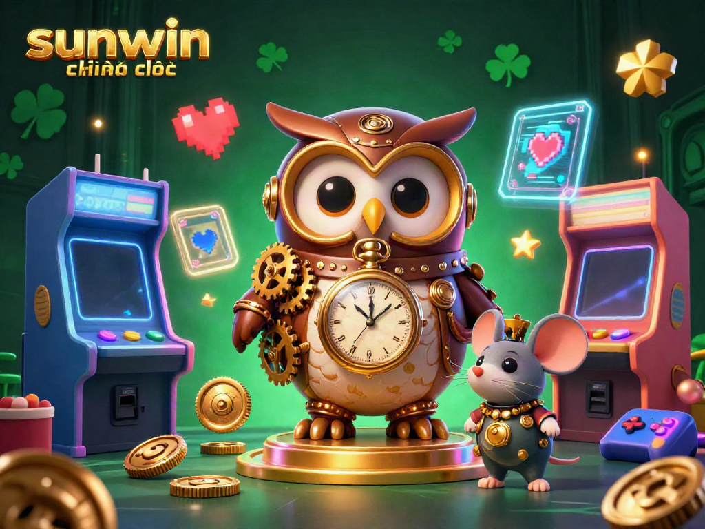 Experience the thrills of sunwin chính thức with vibrant casino-themed 3D art showcasing exciting game elements.