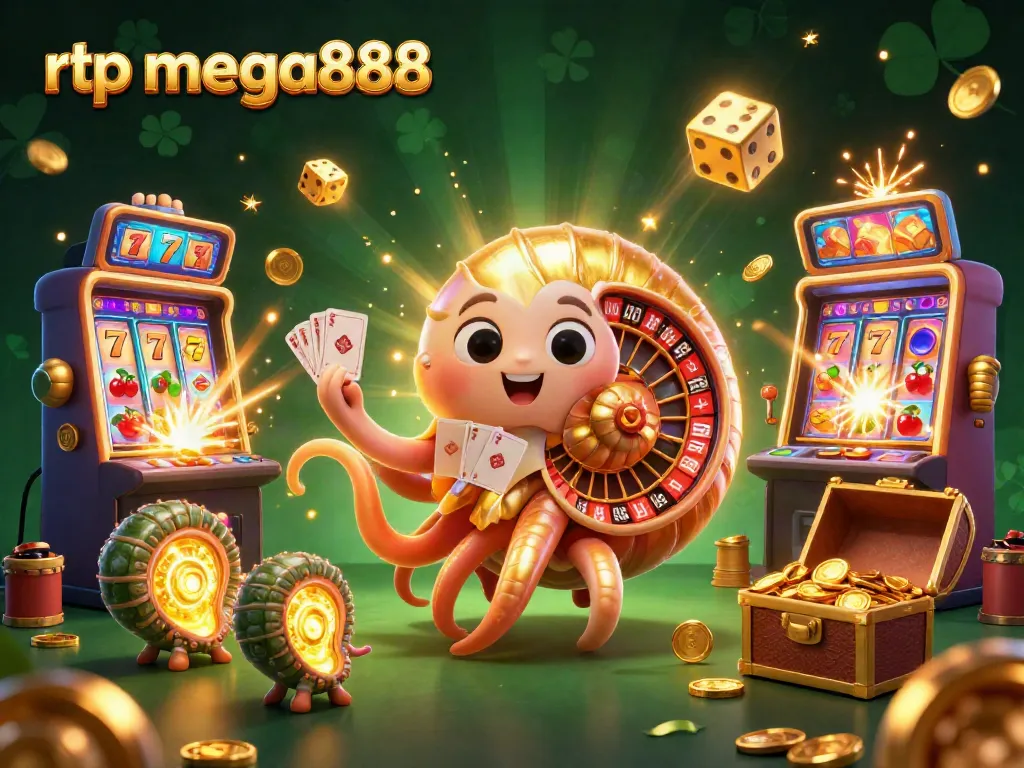 Experience the excitement of rtp mega888 with vibrant casino elements and enchanting characters.