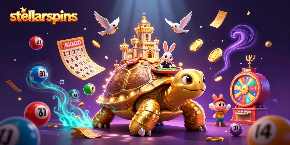 Discover stellarspins with a vibrant illustration showcasing exciting lottery games and casino fun