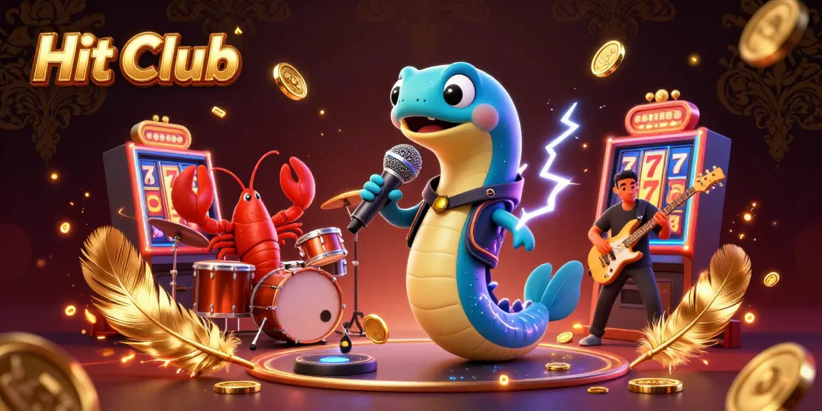 Hit Club showcases an electrifying underwater casino scene with a DJ eel and musical sea creatures.