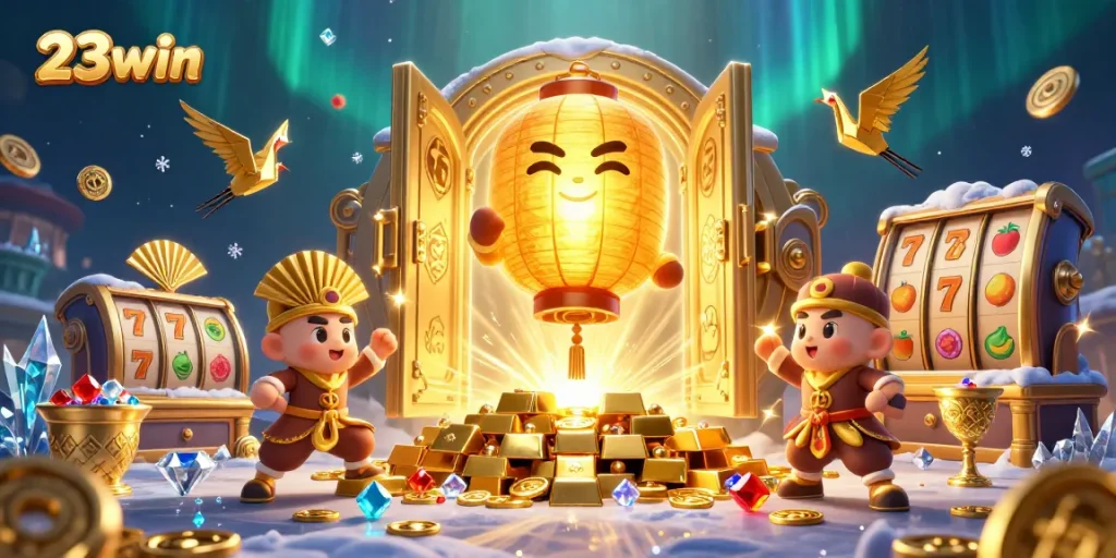 Experience a captivating 23win casino adventure with vibrant characters and dazzling treasures.
